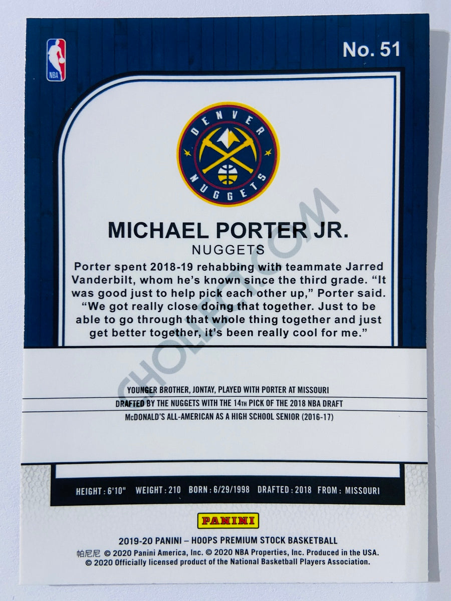 Michael Porter Jr. - Denver Nuggets 2019-20 Panini Hoops Premium Stock #51