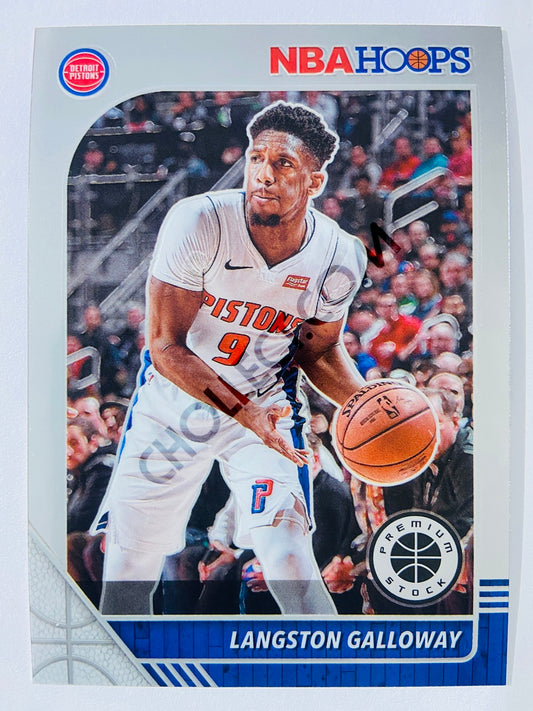 Langston Galloway - Detroit Pistons 2019-20 Panini Hoops Premium Stock #56