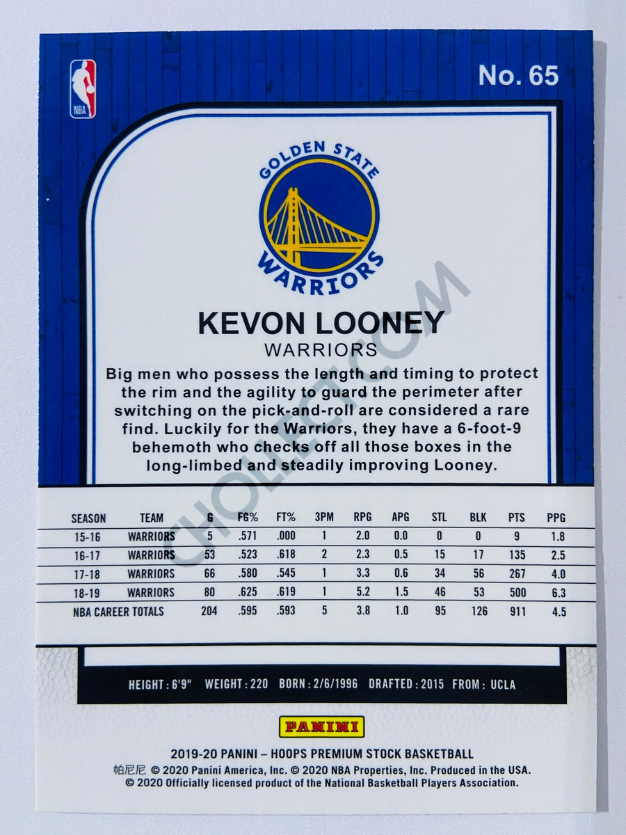 Kevon Looney - Golden State Warriors 2019-20 Panini Hoops Premium Stock #65