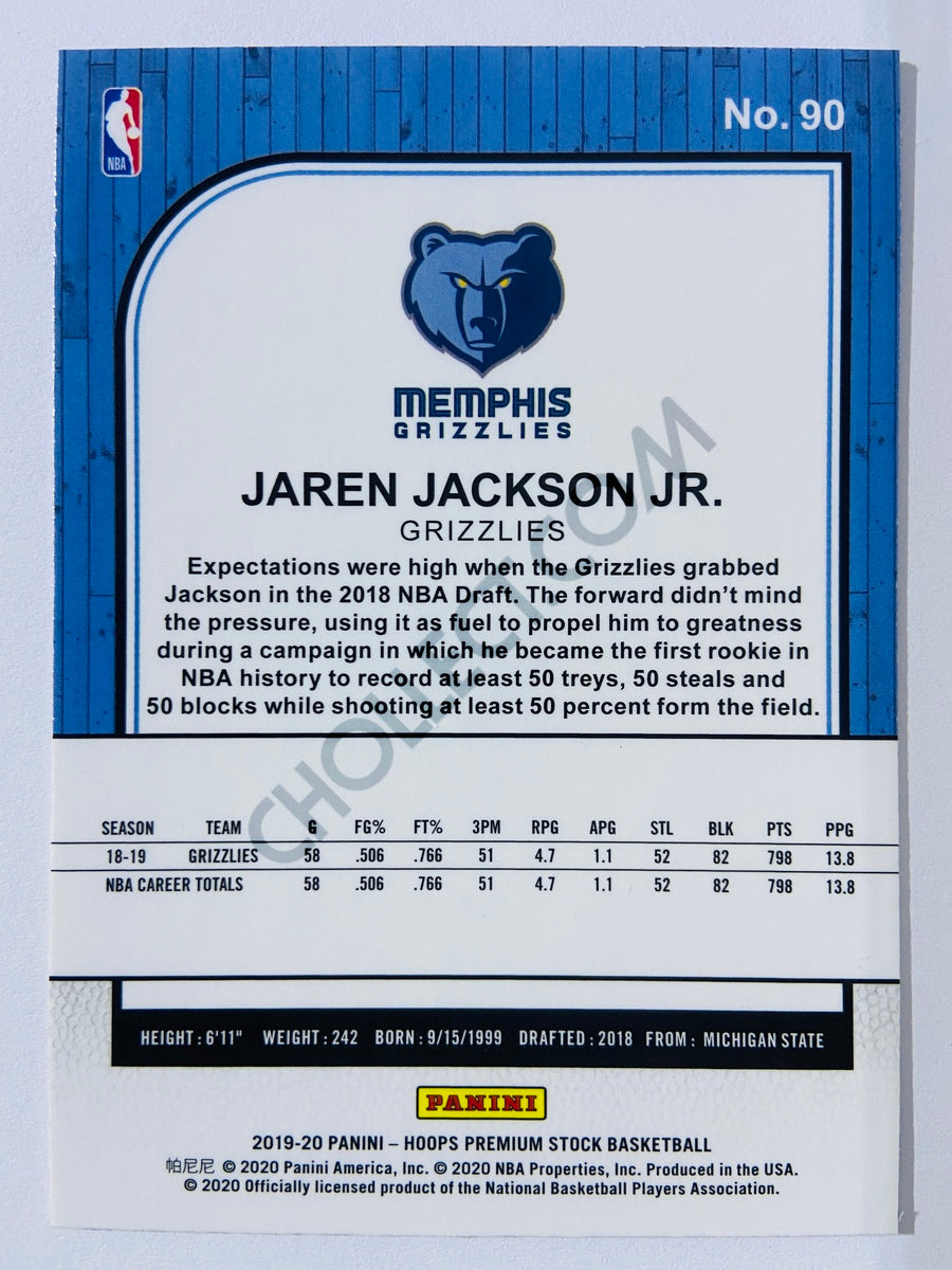 Jaren Jackson Jr. - Memphis Grizzlies 2019-20 Panini Hoops Premium Stock #90
