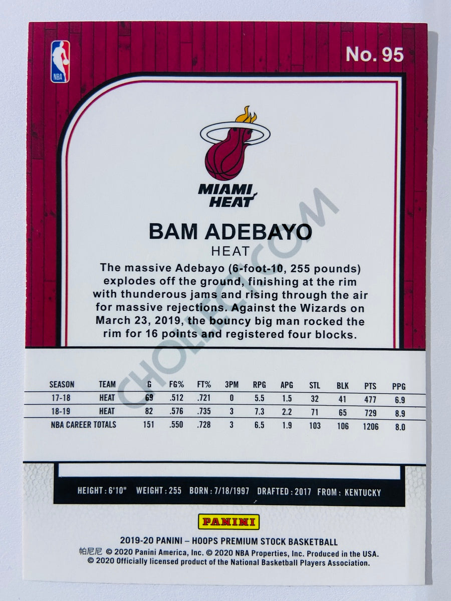 Bam Adebayo - Miami Heat 2019-20 Panini Hoops Premium Stock #95