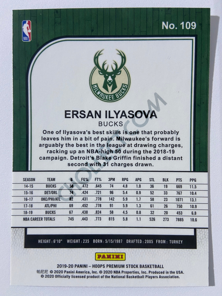 Ersan Ilyasova - Milwaukee Bucks 2019-20 Panini Hoops Premium Stock #109