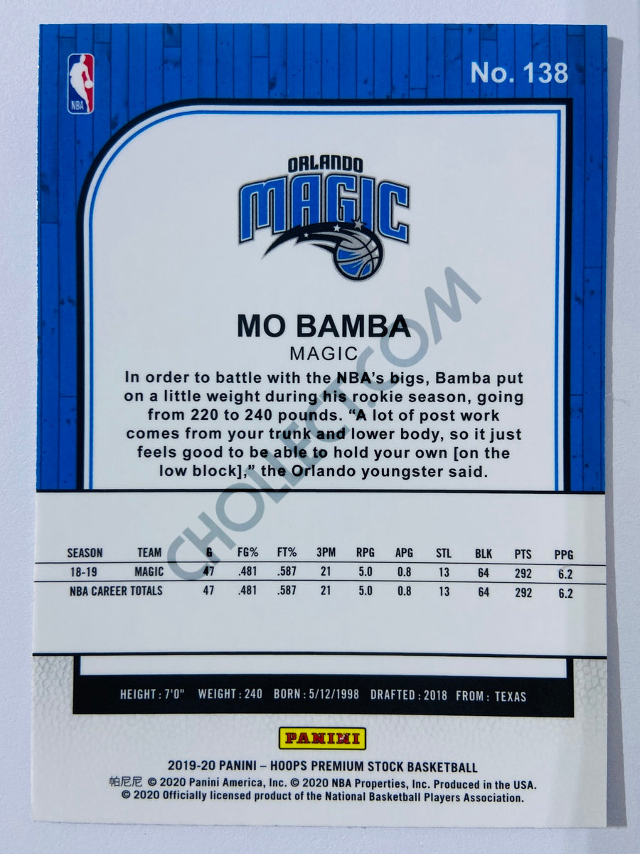 Mo Bamba - Orlando Magic 2019-20 Panini Hoops Premium Stock #138