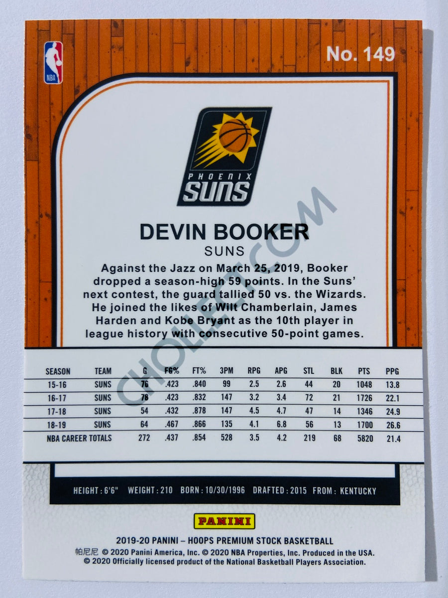 Devin Booker - Phoenix Suns 2019-20 Panini Hoops Premium Stock #149