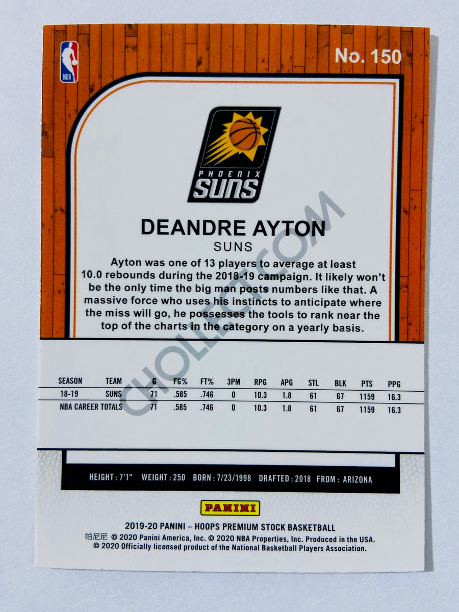 Deandre Ayton – Phoenix Suns 2019-20 Panini Hoops Premium Stock #150