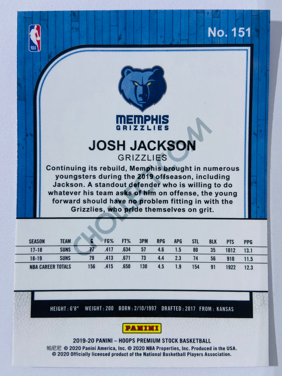 Josh Jackson - Memphis Grizzlies 2019-20 Panini Hoops Premium Stock #151