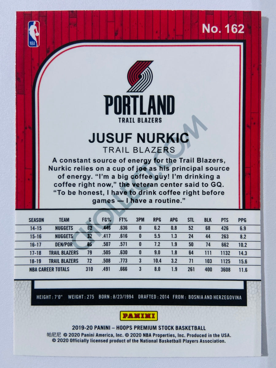 Jusuf Nurkic - Portland Trail Blazers 2019-20 Panini Hoops Premium Stock #162