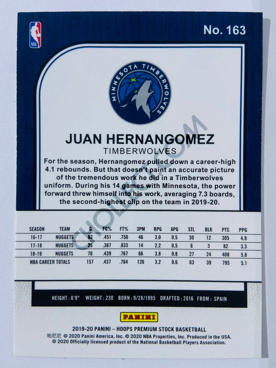 Juancho Hernangomez - Minnesota Timberwolves 2019-20 Panini Hoops Premium Stock #163