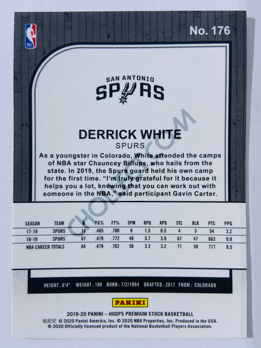 Derrick White - San Antonio Spurs 2019-20 Panini Hoops Premium Stock #176