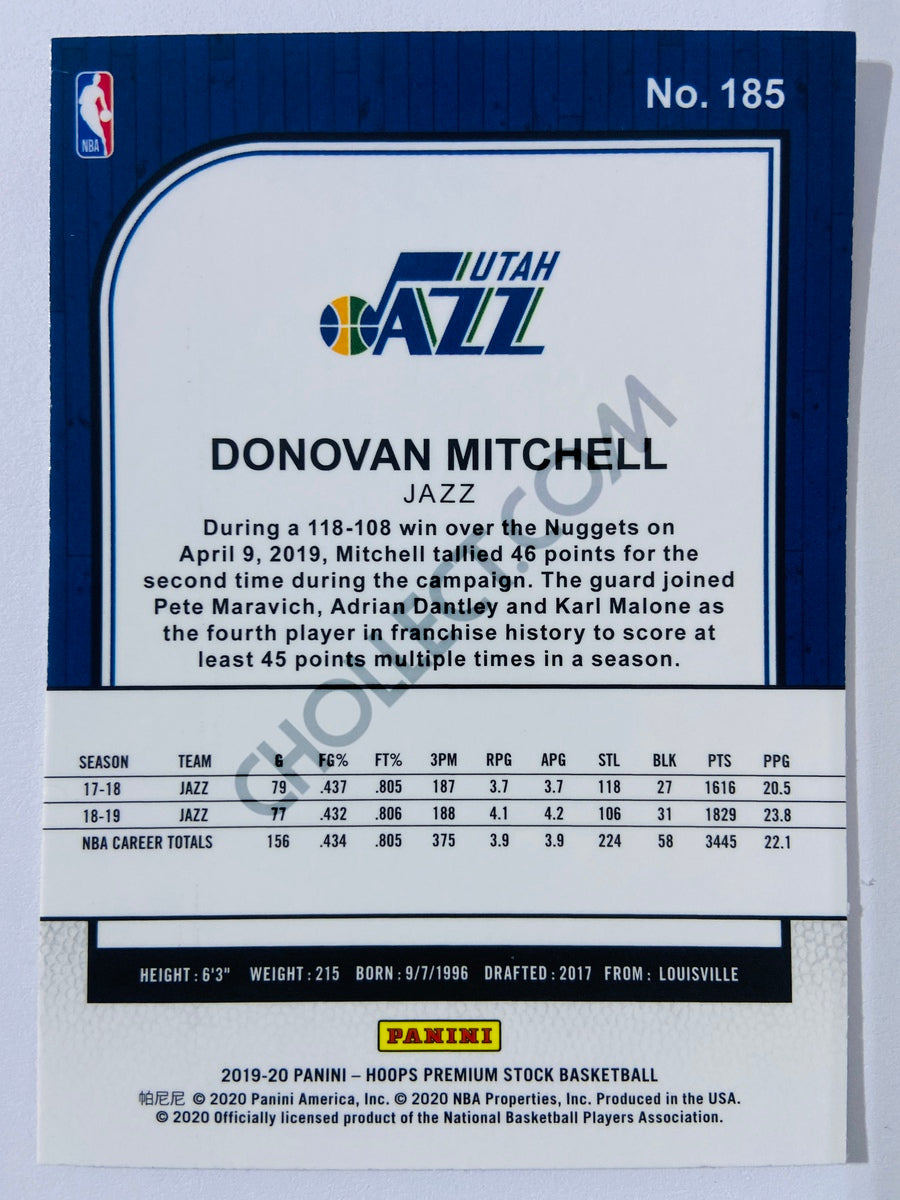 Donovan Mitchell - Utah Jazz 2019-20 Panini Hoops Premium Stock #185