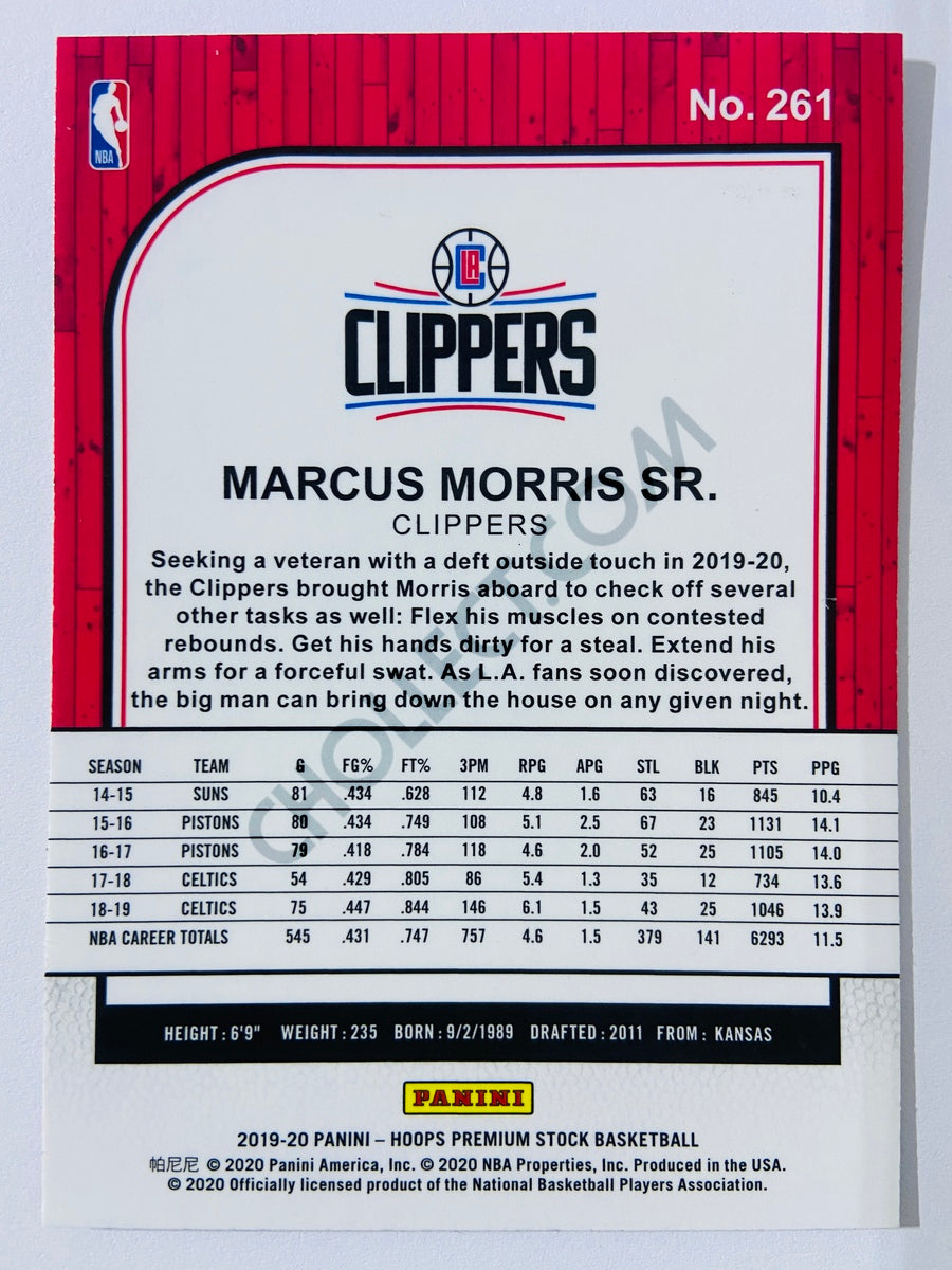 Marcus Morris Sr. - Los Angeles Clippers 2019-20 Panini Hoops Premium Stock #261