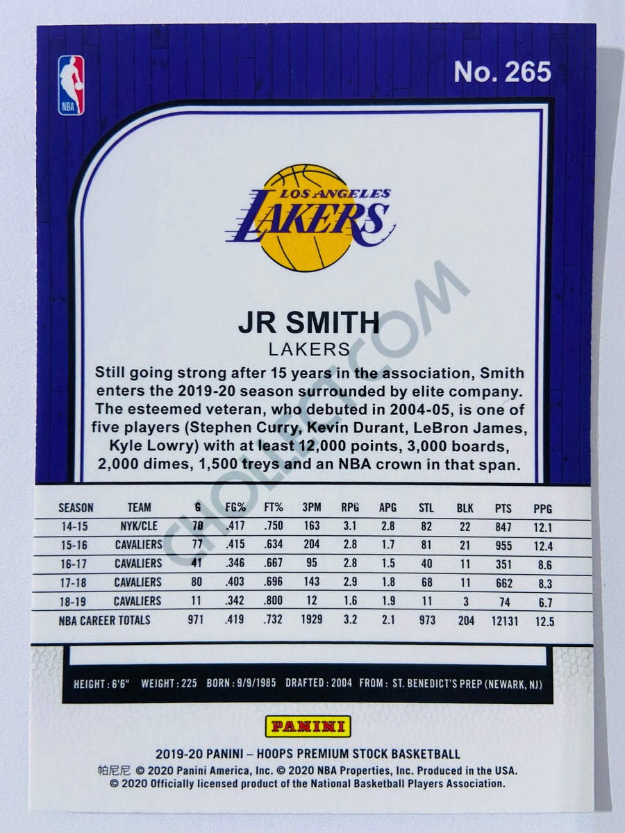 JR Smith - Los Angeles Lakers 2019-20 Panini Hoops Premium Stock #265