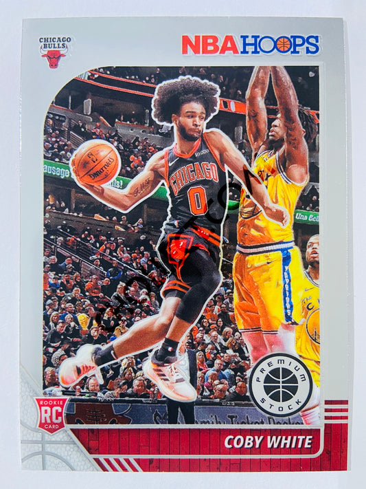 Coby White - Chicago Bulls 2019-20 Panini Hoops Premium Stock RC Rookie #204