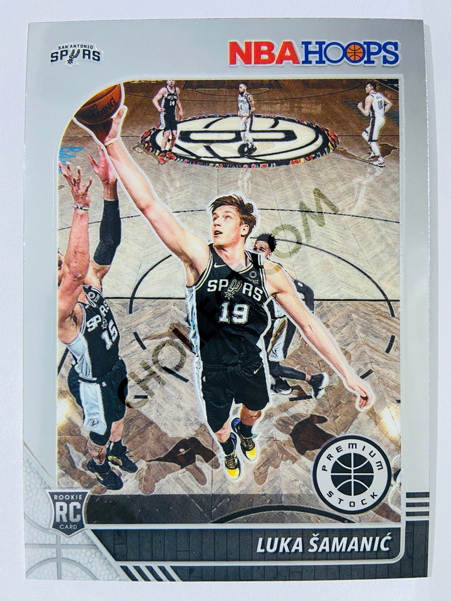 Luka Samanic - San Antonio Spurs 2019-20 Panini Hoops Premium Stock RC Rookie #216