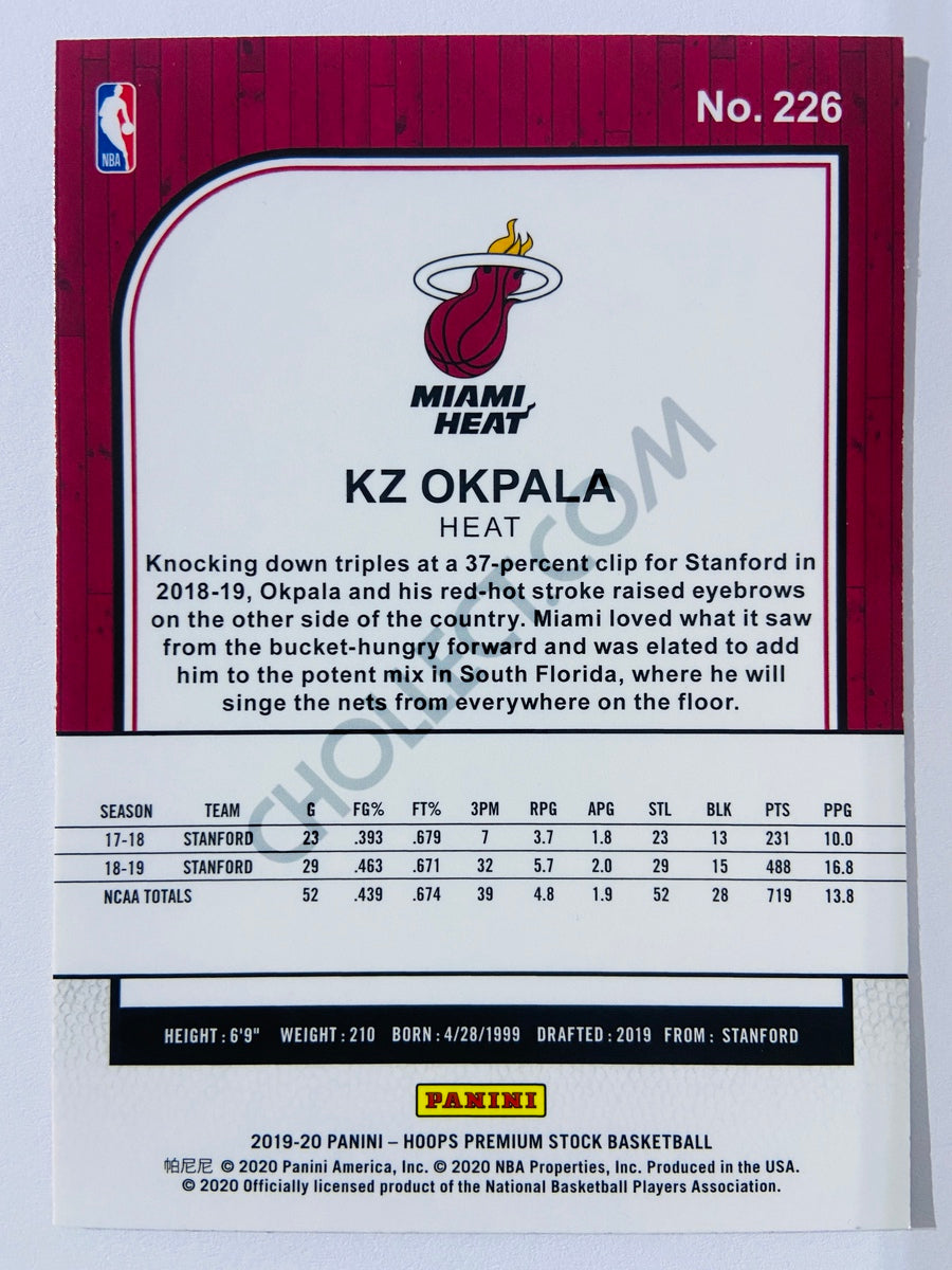 KZ Okpala - Miami Heat 2019-20 Panini Hoops Premium Stock RC Rookie #226