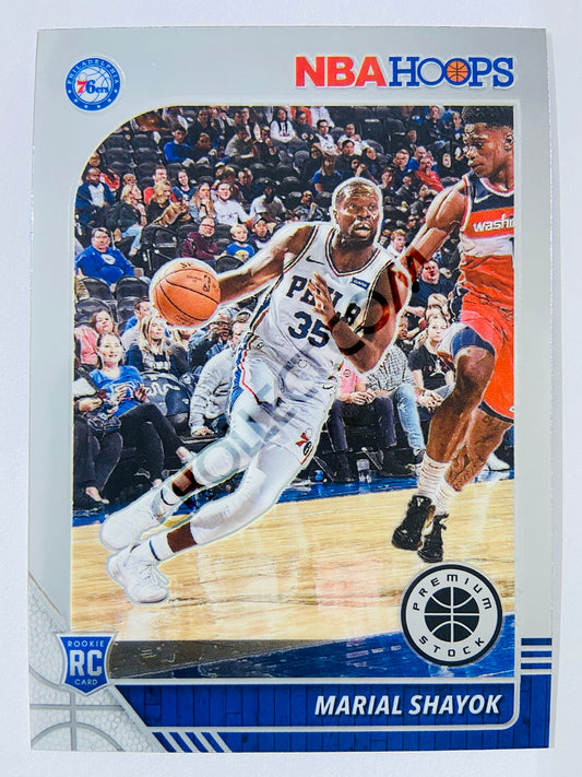 Marial Shayok - Philadelphia 76ers 2019-20 Panini Hoops Premium Stock RC Rookie #252