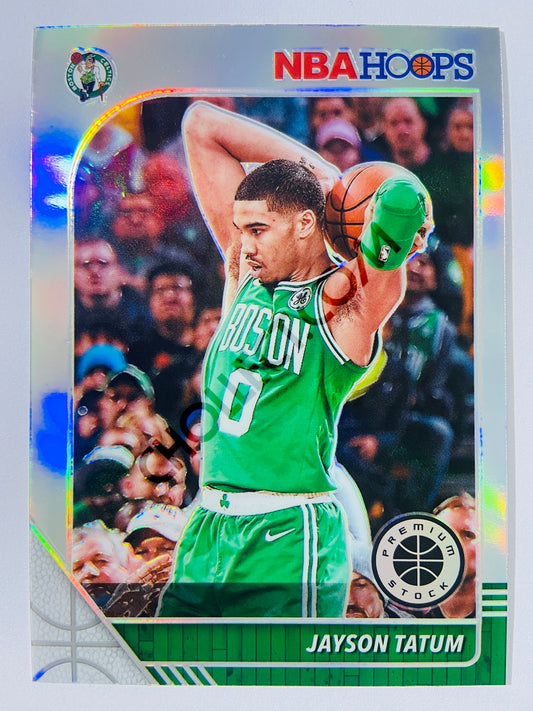 Jayson Tatum - Boston Celtics 2019-20 Panini Hoops Premium Stock Silver Parallel #6