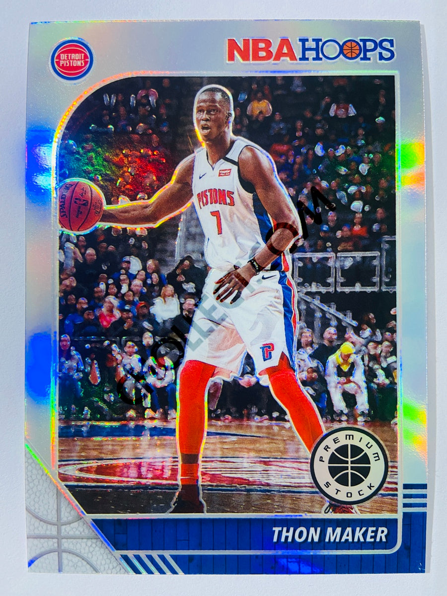 Thon Maker - Detroit Pistons 2019-20 Panini Hoops Premium Stock Silver Parallel #58