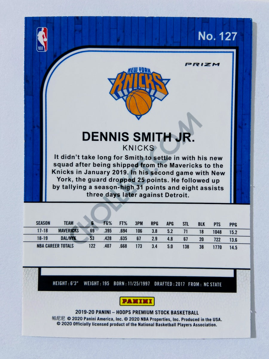 Dennis Smith Jr. - New York Knicks 2019-20 Panini Hoops Premium Stock Silver Parallel #127