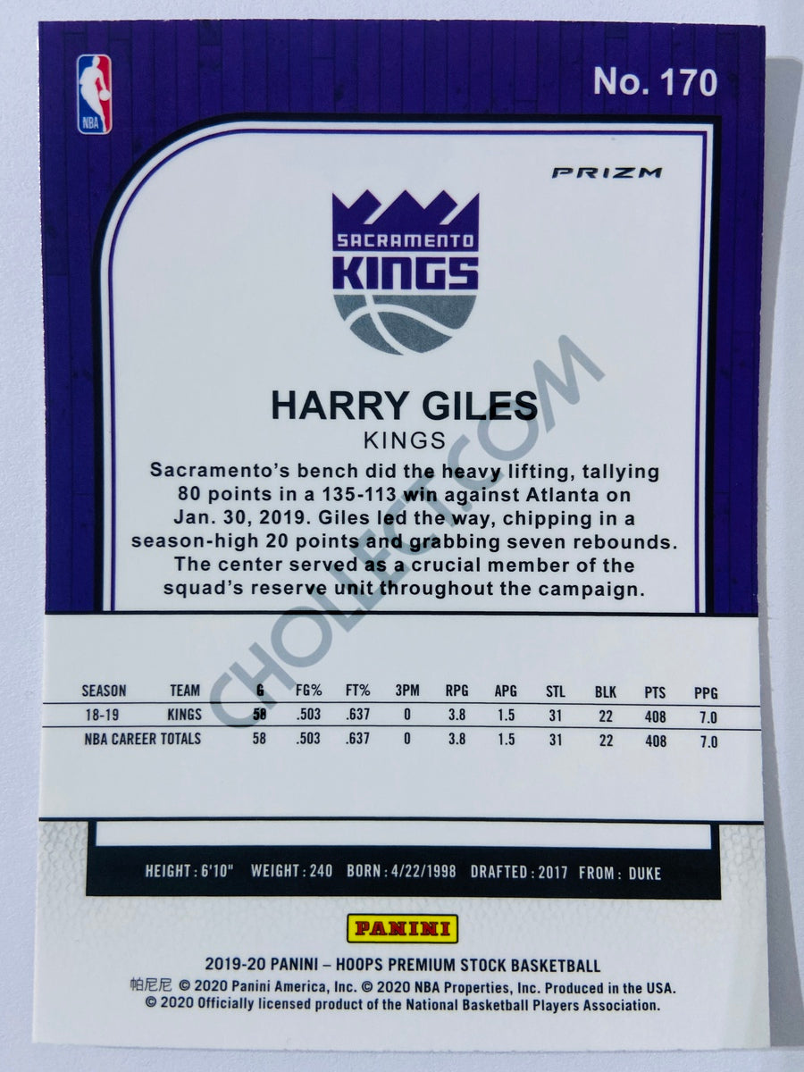 Harry Giles III - Sacramento Kings 2019-20 Panini Hoops Premium Stock Silver Parallel #170