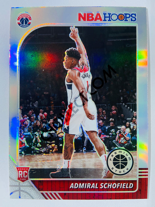 Admiral Schofield - Washington Wizards 2019-20 Panini Hoops Premium Stock Silver Parallel RC Rookie #231