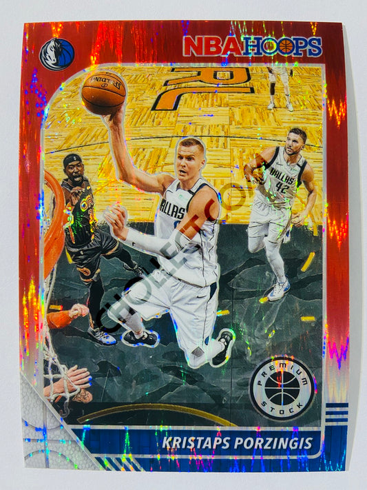 Kristaps Porzingis - Dallas Mavericks 2019-20 Panini Hoops Premium Stock Red Flash Prizm #40