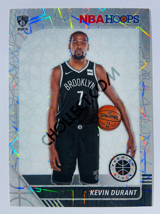 Kevin Durant - Brooklyn Nets 2019-20 Panini Hoops Premium Stock Laser Silver Parallel #61