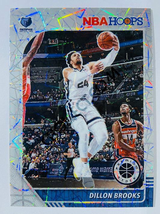 Dillon Brooks - Memphis Grizzlies 2019-20 Panini Hoops Premium Stock Laser Silver Parallel #154