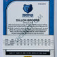 Dillon Brooks - Memphis Grizzlies 2019-20 Panini Hoops Premium Stock Laser Silver Parallel #154
