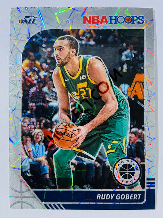 Rudy Gobert - Utah Jazz 2019-20 Panini Hoops Premium Stock Laser Silver Parallel #187