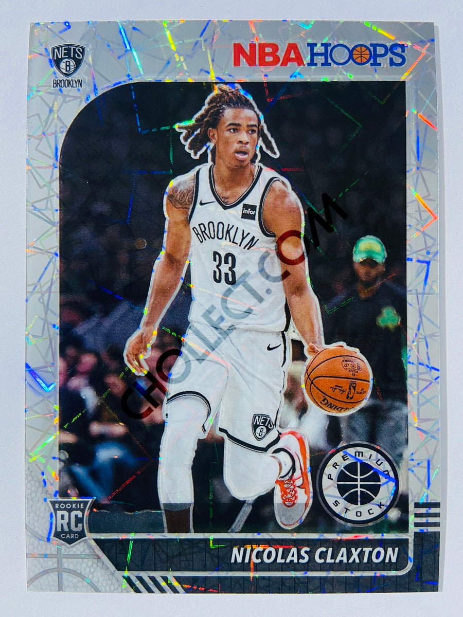 Nicolas Claxton - Brooklyn Nets 2019-20 Panini Hoops Premium Stock Laser Silver Parallel RC Rookie #241
