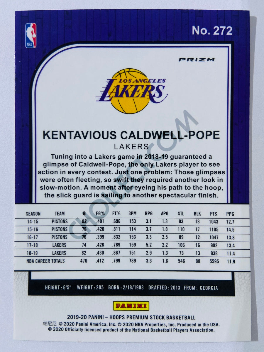 Kentavious Caldwell-Pope - Los Angeles Lakers 2019-20 Panini Hoops Premium Stock Laser Silver Parallel #272