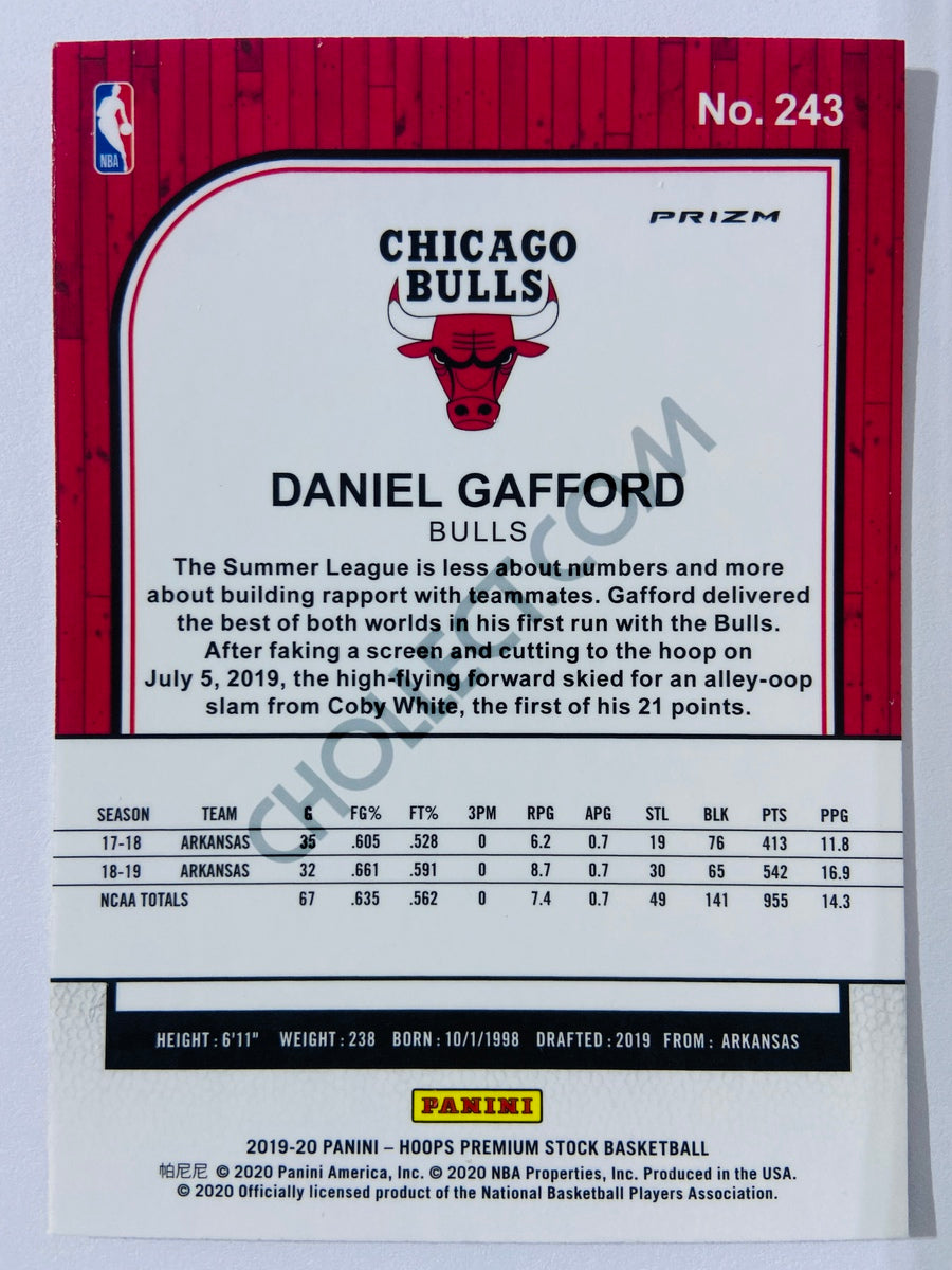 Daniel Gafford - Chicago Bulls 2019-20 Panini Hoops Premium Stock Laser Silver Parallel RC Rookie #243