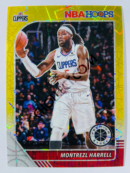 Montrezl Harrell - Los Angeles Clippers 2019-20 Panini Hoops Premium Stock Laser Gold Parallel #82 - 03/10