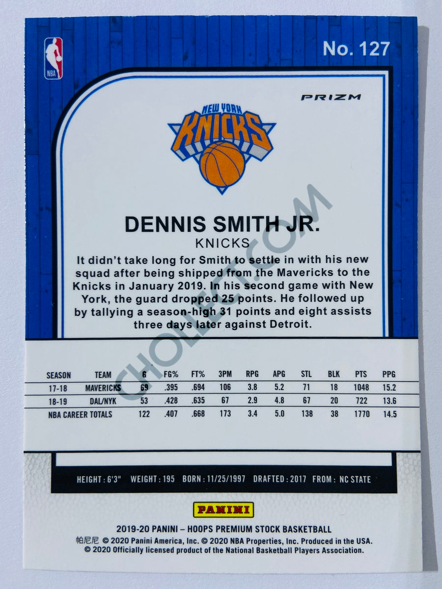 Dennis Smith Jr. - New York Knicks 2019-20 Panini Hoops Premium Stock Mojo Silver Parallel #127