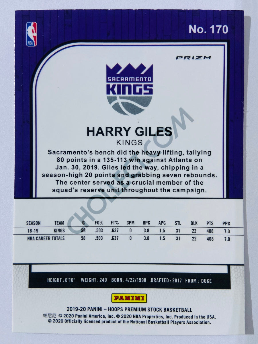 Harry Giles III - Sacramento Kings 2019-20 Panini Hoops Premium Stock Mojo Silver Parallel #170