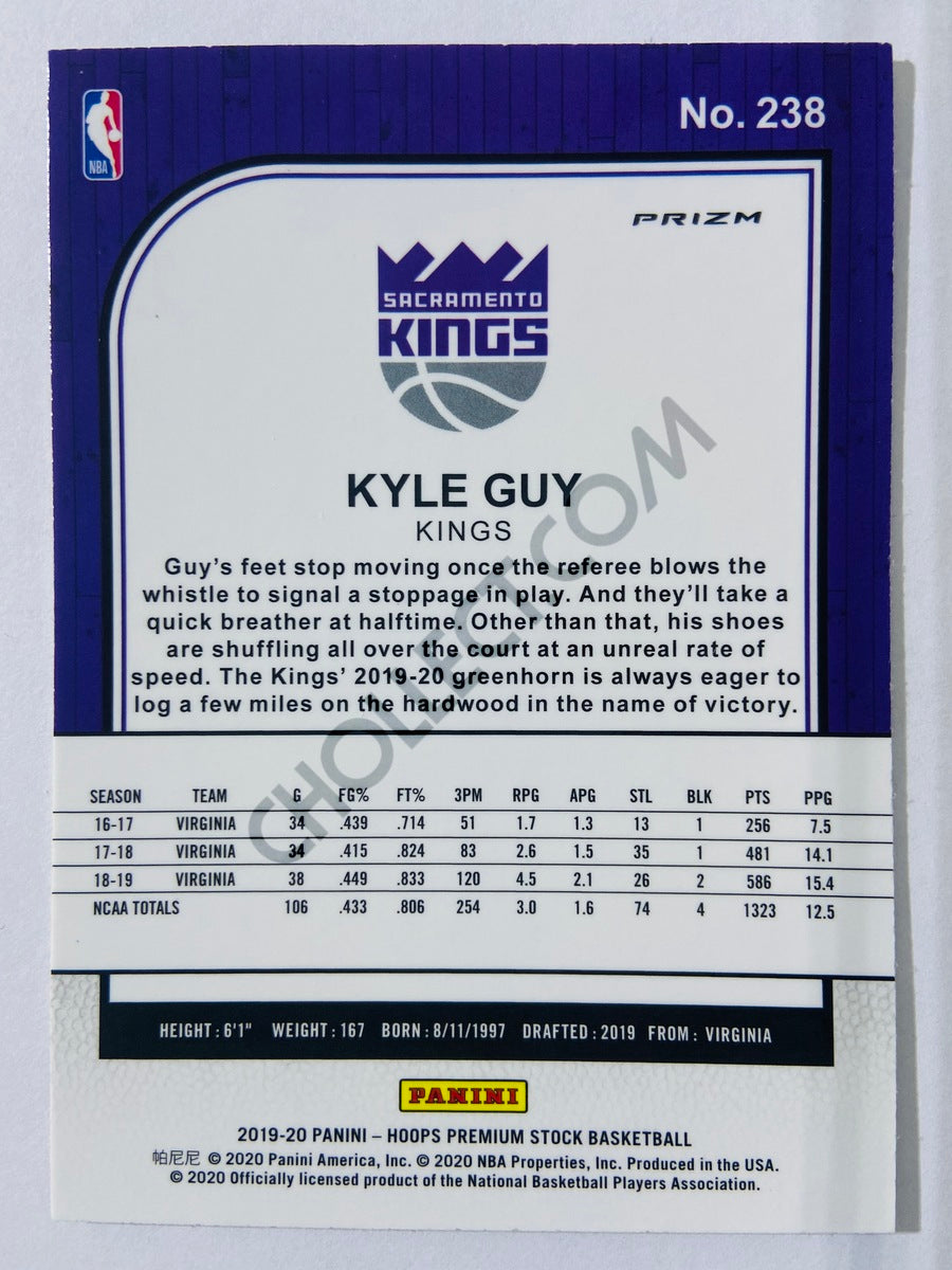 Kyle Guy - Sacramento Kings 2019-20 Panini Hoops Premium Stock Mojo Silver Parallel RC Rookie #238