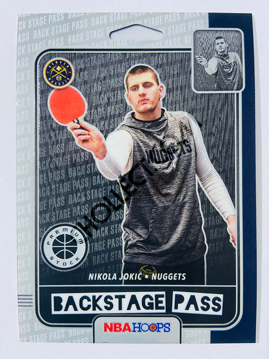 Nikola Jokic - Denver Nuggets 2019-20 Panini Hoops Premium Stock Backstage Pass Insert #4