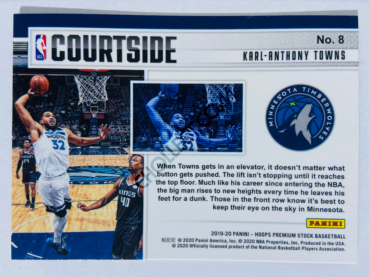 Karl-Anthony Towns - Minnesota Timberwolves 2019-20 Panini Hoops Premium Stock Courtside Insert #8