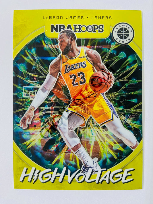 LeBron James – Los Angeles Lakers 2019-20 Panini Hoops Premium Stock High Voltage Insert #2