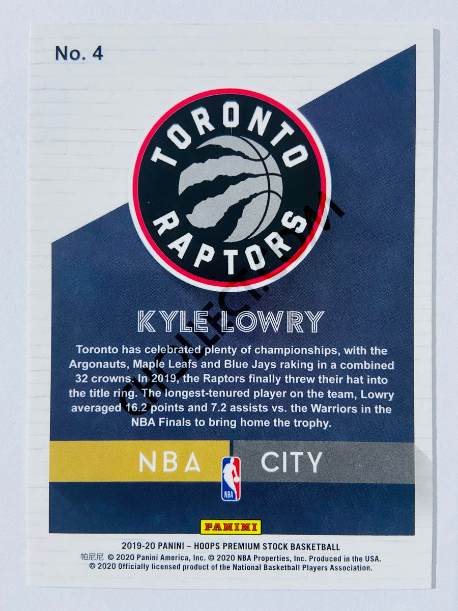 Kyle Lowry - Toronto Raptors 2019-20 Panini Hoops Premium Stock NBA City Insert #4