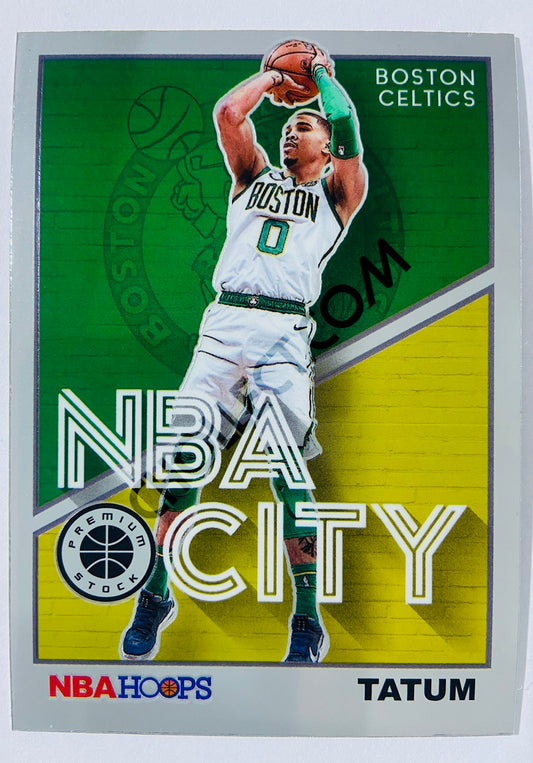 Jayson Tatum - Boston Celtics 2019-20 Panini Hoops Premium Stock NBA City Insert #4