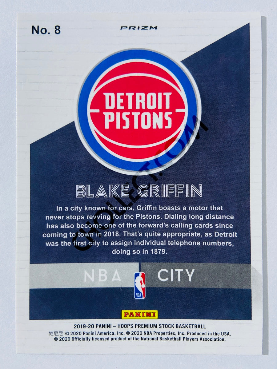 Blake Griffin - Detroit Pistons 2019-20 Panini Hoops Premium Stock NBA City Holo Insert #8