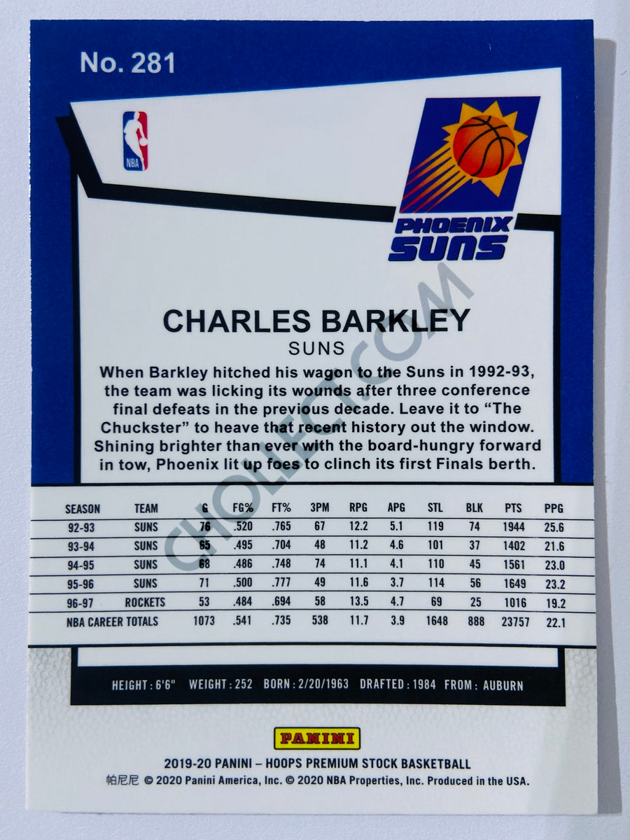 Charles Barkley - Phoenix Suns 2019-20 Panini Hoops Premium Stock Tribute #281