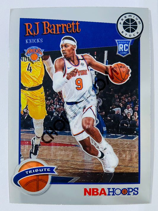 RJ Barrett - New York Knicks 2019-20 Panini Hoops Premium Stock Tribute RC Rookie #298