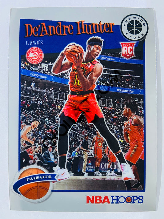 De'Andre Hunter - Atlanta Hawks 2019-20 Panini Hoops Premium Stock Tribute RC Rookie #299