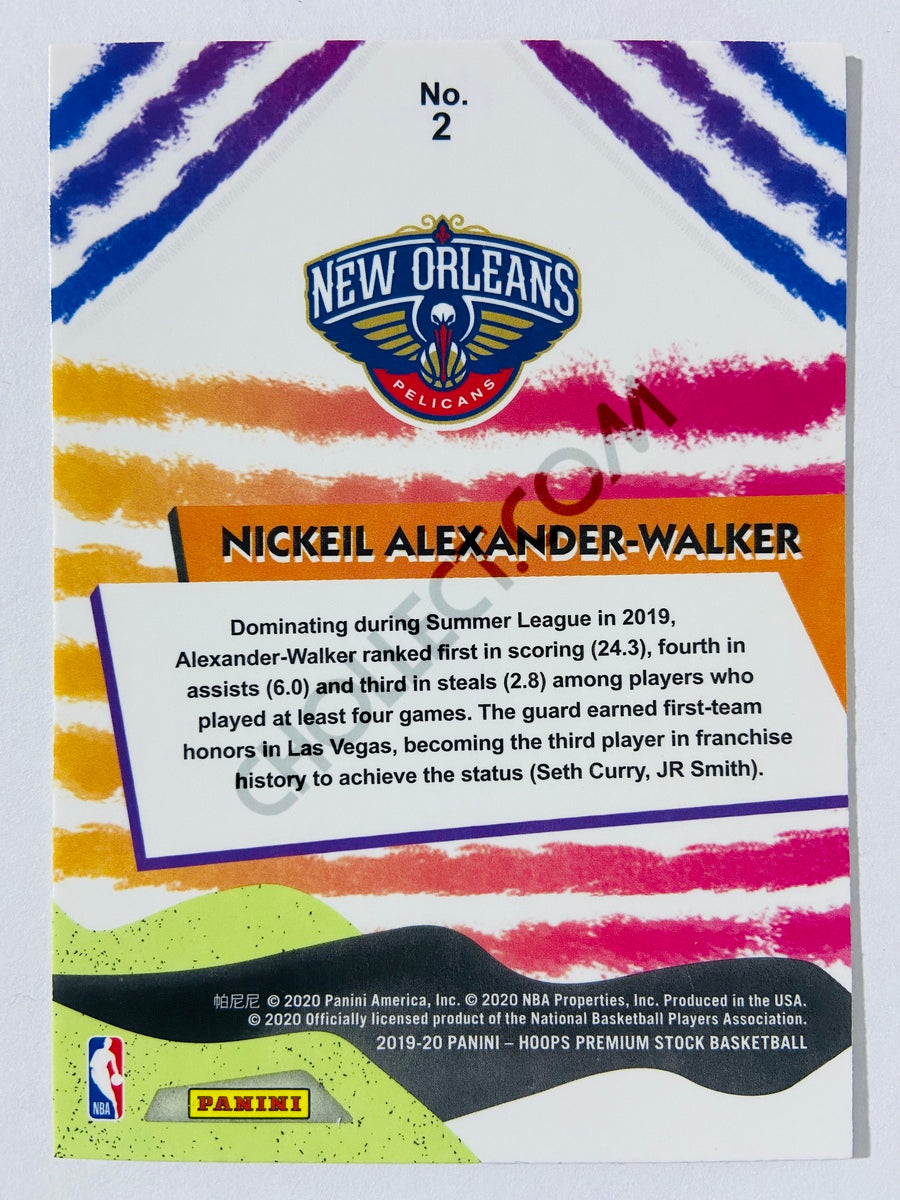 Nickeil Alexander-Walker - New Orleans Pelicans 2019-20 Panini Hoops Premium Stock We Got Next Insert #2