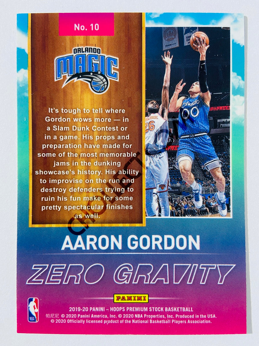 Aaron Gordon - Orlando Magic 2019-20 Panini Hoops Premium Stock Zero Gravity Insert #10