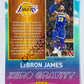 LeBron James - Miami Heat 2019-20 Panini Hoops Premium Stock Zero Gravity Insert Blue Parallel #18
