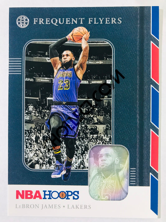 LeBron James - Los Angeles Lakers 2019-20 Panini Hoops Frequent Flyers Insert #15